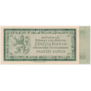 Bohemia & Moravia, 50 Korun 1940 - SPECIMEN
