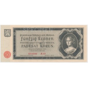 Bohemia & Moravia, 50 Korun 1940 - SPECIMEN