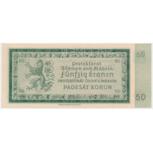 Bohemia & Moravia, 50 Korun 1940 - SPECIMEN