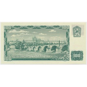 Czech Republik, 100 Korun 1961 (1993) - with stamp -