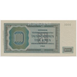 Czechy i Morawy, 1.000 Kronen 1942 - II issue - SPECIMEN