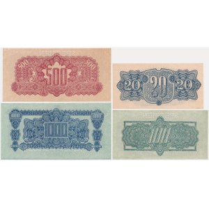 Czechoslovakia, 20-1.000 Korun 1944 (4 pcs.) - SPECIMEN