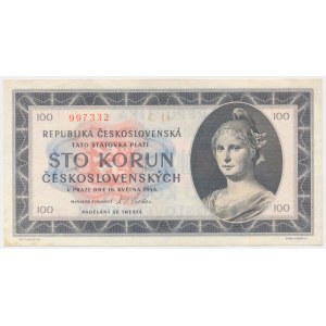 Czechoslovakia, 100 Korun 1945