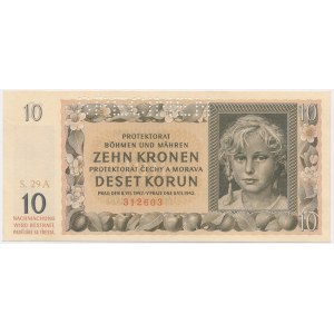 Bohemia & Moravia, 10 Korun 1942 - SPECIMEN -