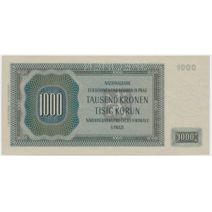Bohemia & Moravia, 1.000 Kronen 1942 - II issue - SPECIMEN