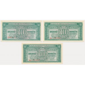 Czechoslovakia, 5 Korun (1945-50) (3 pcs.)