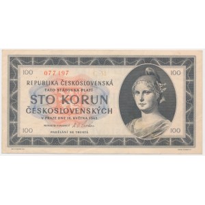 Czechoslovakia, 100 Korun 1945