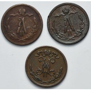 Lot, Russia, 1/2 Kopeck (3 pcs.)