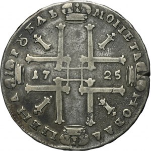 Russia, Peter I, Rouble Moscow 1725