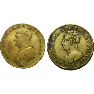Lot, Russia, Alexander I, Jetton Nürnberg (2 pcs.)