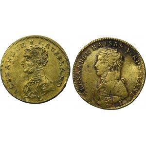 Lot, Russia, Alexander I, Jetton Nürnberg (2 pcs.)