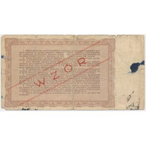 3,65% Bilet Skarbowy, Emisja III, 1945, 50.000 zł - WZÓR