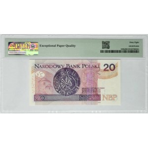 20 złotych 2016 - BM 0000594 - PMG 68 EPQ - niski numer