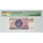 20 złotych 2016 - BL 7402047 - PMG 67 EPQ - numer radarowy