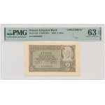2 złote 1940 - WZÓR - B 0000000 - PMG 63 EPQ - RZADKI