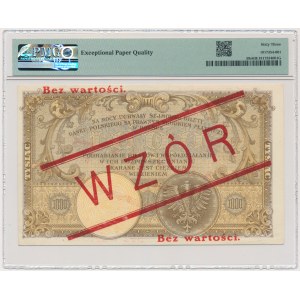 1.000 złotych 1919 - WZÓR - wysoki nadruk - PMG 63 EPQ