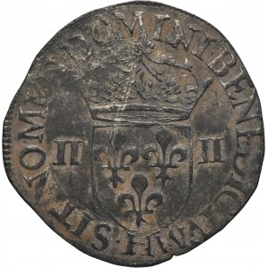 Henry III of France, 1/4 Ecu La Rochelle 1579