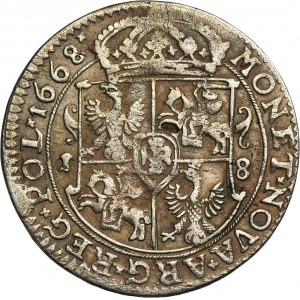 John II Casimir, 1/4 Thaler Bromberg 1668 TLB