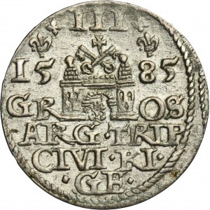 Stephen Bathory, 3 Groschen Riga 1585