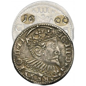Sigismund III Vasa, 3 Groschen Riga 1600 - RARE