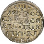 Sigismund III Vasa, 3 Groschen Riga 1600 - RARE