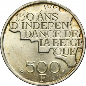 Belgium, Baldwin I, 500 Francs 1980 - 150th Anniversary of Belgian Independence