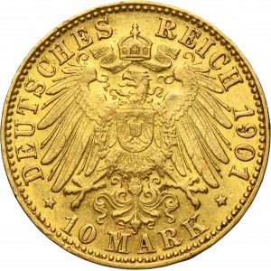 Germany, Free City of Hamburg, 10 Mark 1901 J