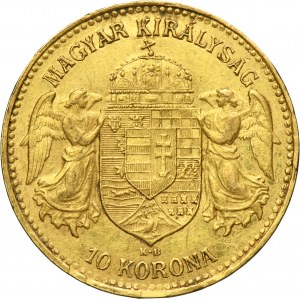 Hungary, Franz Joseph I, 10 Korona Kremnitz 1905 KB