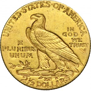 USA, 2 1/2 Dollar Philadelphia 1909 - Indian Head