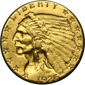 USA, 2 1/2 Dollar Philadelphia 1926 - Indian Head
