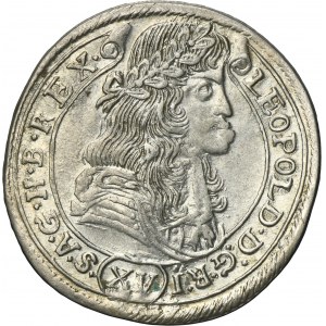 Hungary, Leopold I, 15 Kreuzer Kremnitz 1678 KB - RARE