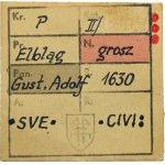 Elbing under Sweden, Gustav II Adolf, Groschen Elbing 1630 - ex. Kałkowski