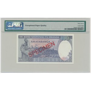 Rwanda, 100 Francs 1989 - SPECIMEN - PMG 67 EPQ