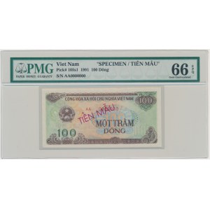 Vietnam, 100 Dong (1991) - SPECIMEN - PMG 66 EPQ
