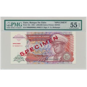 Zaïre, 1 million de zaïres 1993 - SPÉCIMEN - PMG 55 EPQ