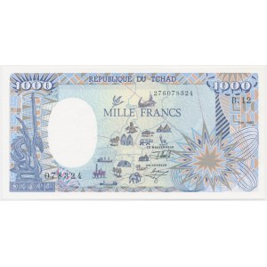 Chad, 1.000 Francs 1992