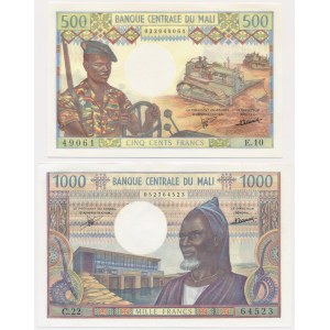 Mali, 500-1.000 Francs (1970-1984) (2 pcs.)
