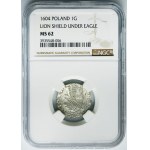 Sigismund III Vasa, Groschen Krakau 1604 - NGC MS62