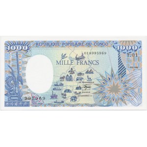 Congo, 1.000 francs 1985