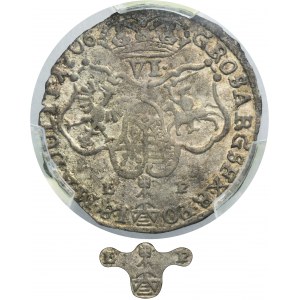 Augustus II the Strong, 6 Groschen 1706 LP - PCGS AU DETAILS - RARE
