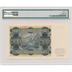 500 złotych 1940 - A - PMG 64