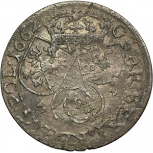 John II Casimir, 6 Groschen Krakau 1662 AT