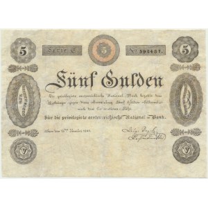 Austria, 5 Gulden 1825 - VERY RARE