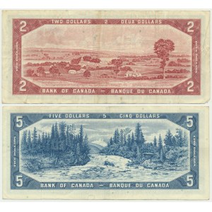 Canada, set of 2-5 Dollars 1954 (2 pcs.)
