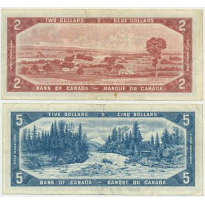 Canada, set of 2-5 Dollars 1954 (2 pcs.)