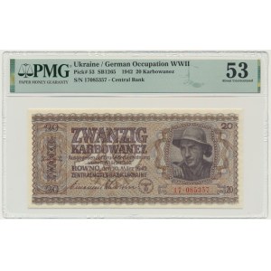 Ukraine, 20 Karbovanez 1942 - PMG 53