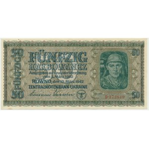 Ukraine, 50 Karbovanez 1942
