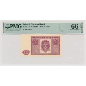 1 złoty 1946 - PMG 66 EPQ