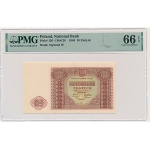 10 złotych 1946 - PMG 66 EPQ