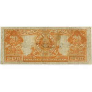 USA, Gold Certificate, 20 Dollars 1922 - Speelman & White -
